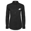 Thumbnail image for  Womens Black Twill Button Down Long Sleeve 