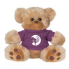 Thumbnail image for  Plush Big Paw 8 1/2 inch Brown Bear w/Purple Shirt