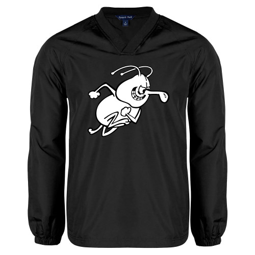 Arkansas Monticello Black V Neck Raglan Windshirt