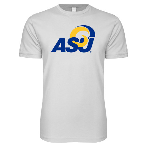  Next Level White SoftStyle T Shirt - ASU Logo
