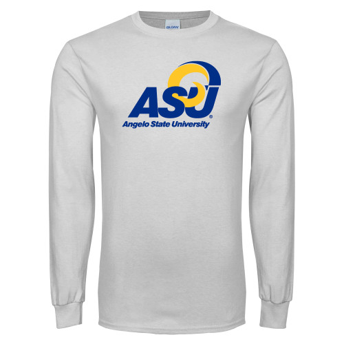  White Long Sleeve T Shirt - Primary Mark
