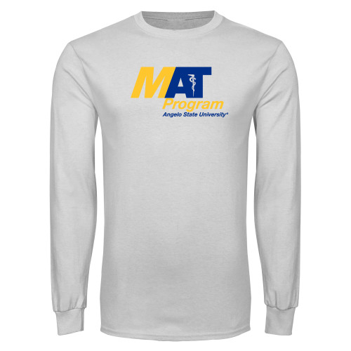  White Long Sleeve T Shirt - MAT Program - Angelo State University