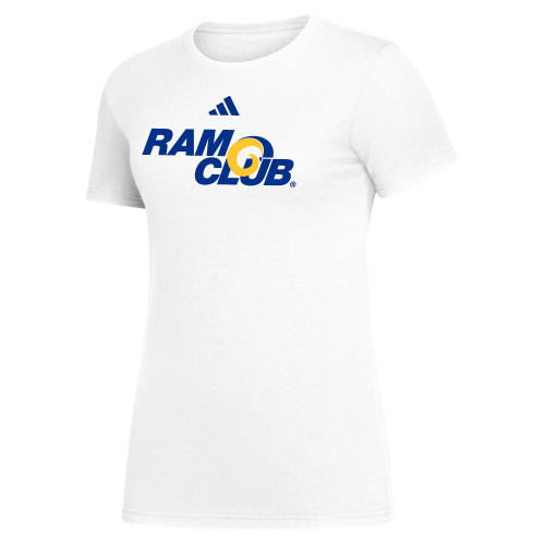  Adidas Womens White Fresh Tee - ASU RAM CLUB