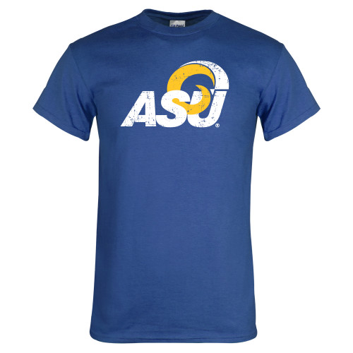  Royal T Shirt - Distressed Logo