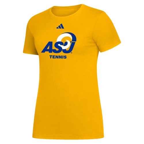  Adidas Womens Collegiate Gold Fresh Tee - ASU Tennis
