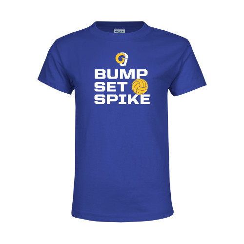  Youth Royal T Shirt - Rams Volleyball Distressed