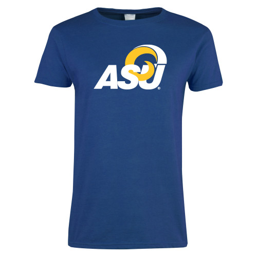  Womens Royal Short Sleeve Tee - ASU Logo