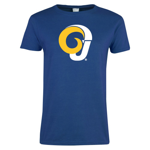  Womens Royal Short Sleeve Tee - Ram Logo