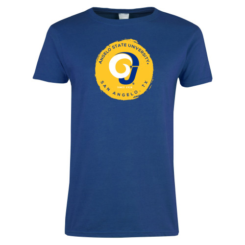 Womens Royal Short Sleeve Tee - Angelo State University Ram