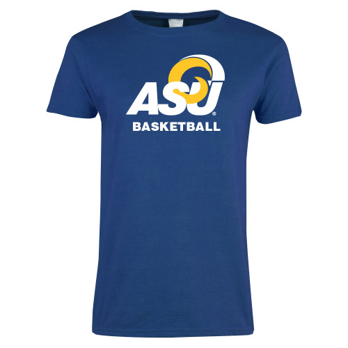  Womens Royal Short Sleeve Tee - ASU Basketball