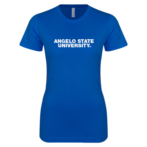  Next Level Womens Royal Boyfriend Tee - Angelo State University