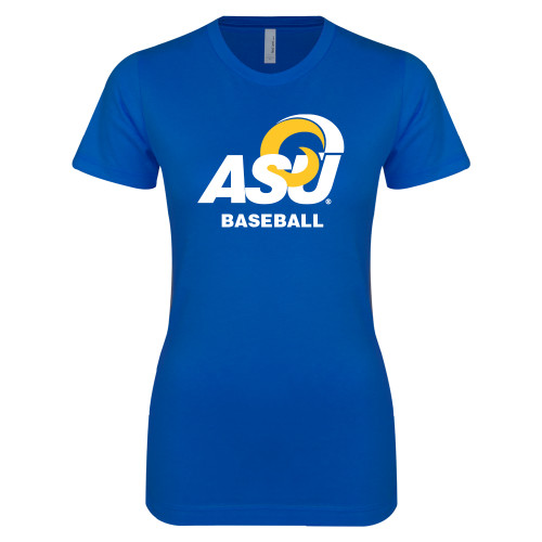  Next Level Womens Royal Boyfriend Tee - ASU Baseball