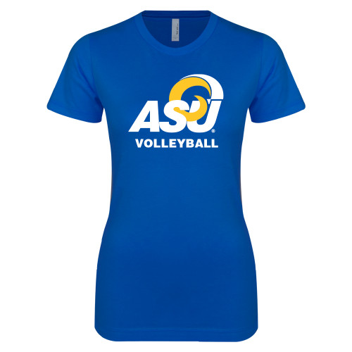  Next Level Womens Royal Boyfriend Tee - ASU Volleyball
