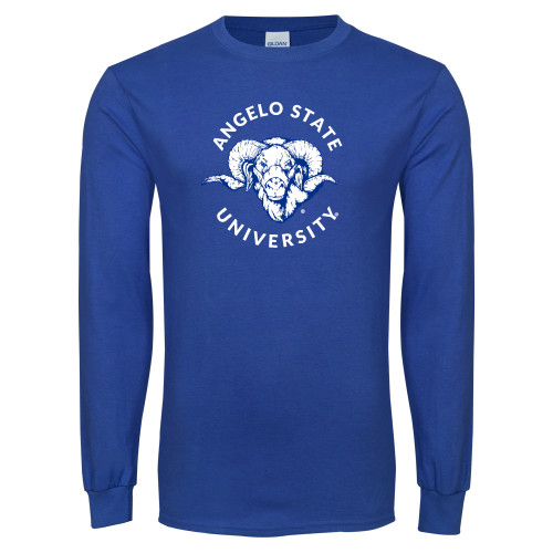  Royal Long Sleeve T Shirt - Angelo State Ram