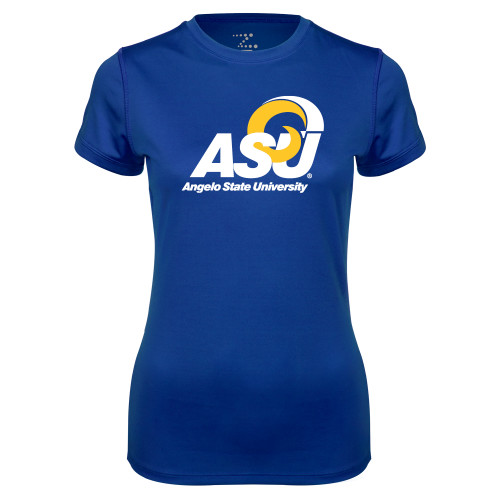  Womens Royal Performance Tee - Primary Mark