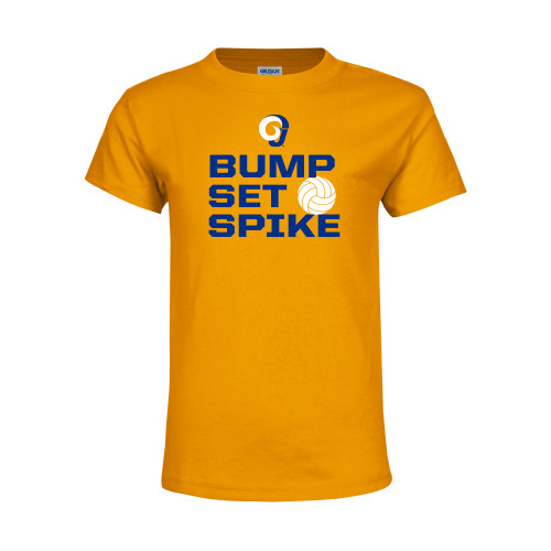  Youth Gold T-Shirt - Rams Volleyball Distressed
