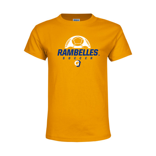  Youth Gold T-Shirt - Rambelles Soccer Distressed
