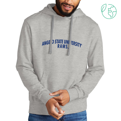  Allmade Light Grey Organic French Terry Pullover Hoodie - Collegiate Mark
