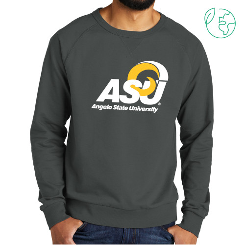  Allmade Dark Grey Organic French Terry Crewneck Sweatshirt - Primary Mark