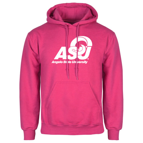  Womens Fuchsia Fleece Hoodie - Primary Mark