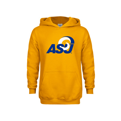 Youth Gold Fleece Hoodie - ASU Logo