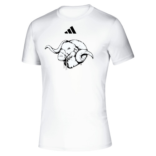  Adidas White Pregame Performance Tee - ASU Dominic Right Facing