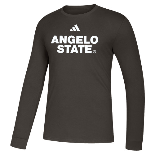 Adidas Storm Grey Fresh Long Sleeve Tee - Angelo State Stacked