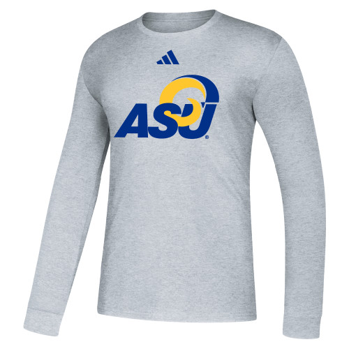  Adidas Medium Grey Heather Fresh Long Sleeve Tee - ASU