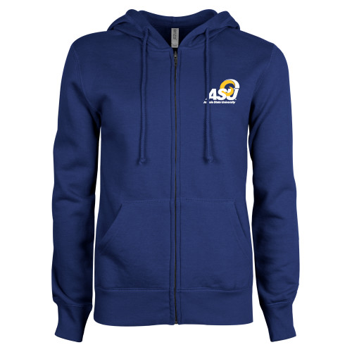  ENZA Womens Royal Fleece Full Zip Hoodie - Primary Mark