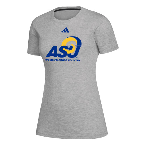  Adidas Womens Medium Heather Grey Creator Performance  Tee - ASU Womens Cross Country