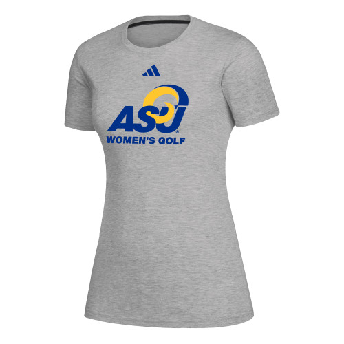  Adidas Womens Medium Heather Grey Creator Performance  Tee - ASU Womens Golf