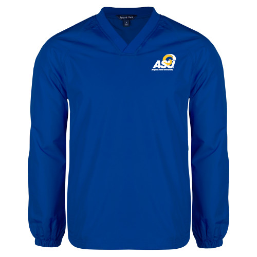 Royal V Neck Raglan Windshirt - Primary Mark