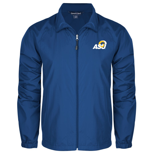  Royal Full Zip Wind Jacket - ASU Logo