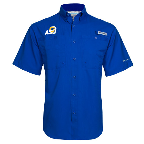  Columbia Royal Tamiami Performance Short Sleeve Shirt - ASU Logo