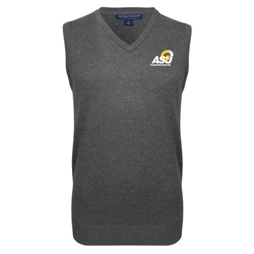  Charcoal VNeck Sweater Vest - Primary Mark