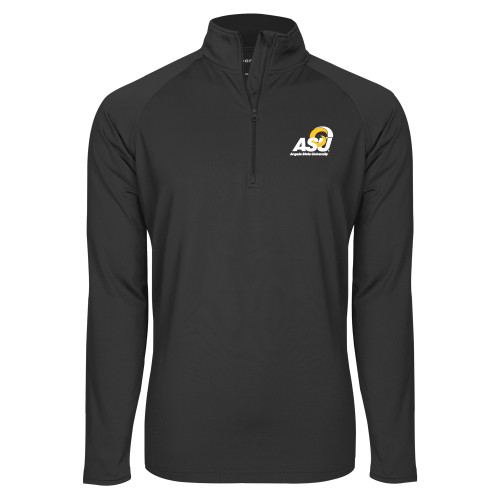  Sport Tek Charcoal Sport Wick Stretch 1/2 Zip Pullover - Primary Mark