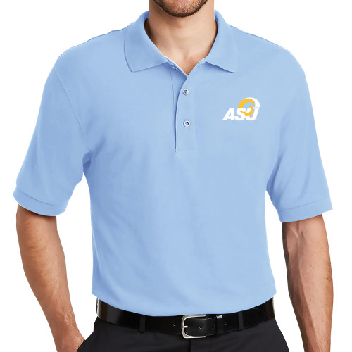  Light Blue Silk Touch Polo - ASU Logo