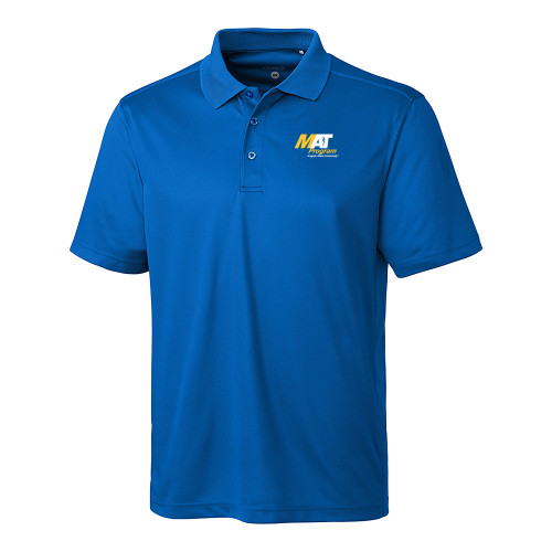  C&B Royal Blue Clique Ice Pique Polo - MAT Program - Angelo State University