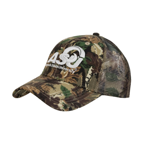  Camo Pro Style Mesh Back Structured Hat - Primary Mark