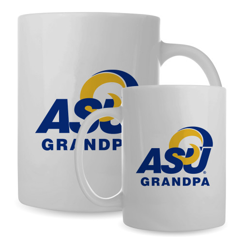  Full Color White Mug 15oz - ASU Grandpa