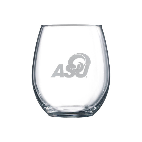  Libbey Stemless Glass 17oz - ASU Logo  Engraved