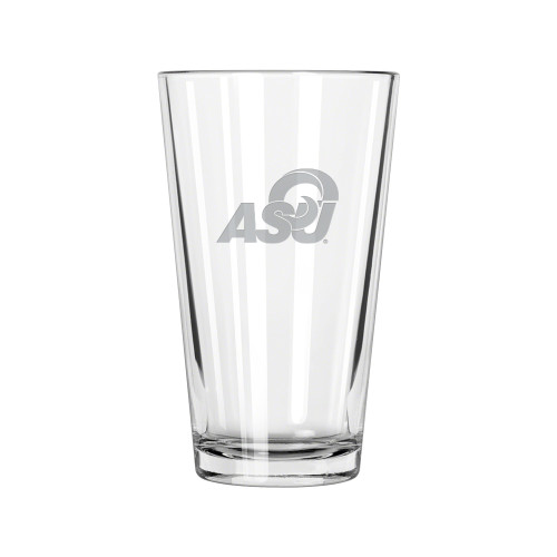  Libbey Glass 16oz - ASU Logo  Engraved
