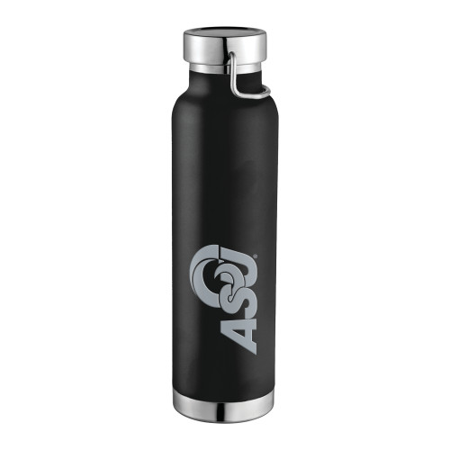  Thor Copper Vacuum Insulated Black Bottle 22oz - ASU Logo  Engraved