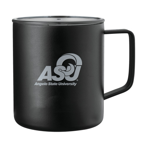  Rover Camp Vacuum Insulated Black Mug 14oz - Primary Mark  Engraved