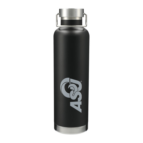  Thor Copper Vacuum Insulated Black Bottle 32oz - ASU Logo  Engraved