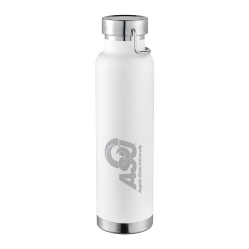  Thor Copper Vacuum Insulated White Bottle 22oz - Primary Mark  Engraved