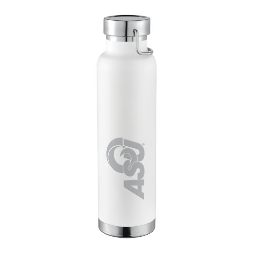  Thor Copper Vacuum Insulated White Bottle 22oz - ASU Logo  Engraved