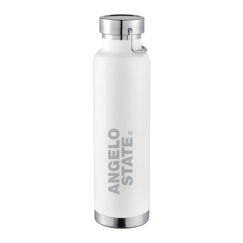  Thor Copper Vacuum Insulated White Bottle 22oz - Angelo State  Engraved