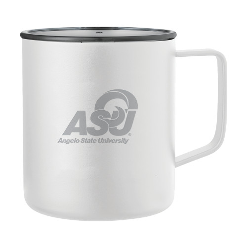  Rover Camp Vacuum Insulated White Mug 14oz - Primary Mark  Engraved
