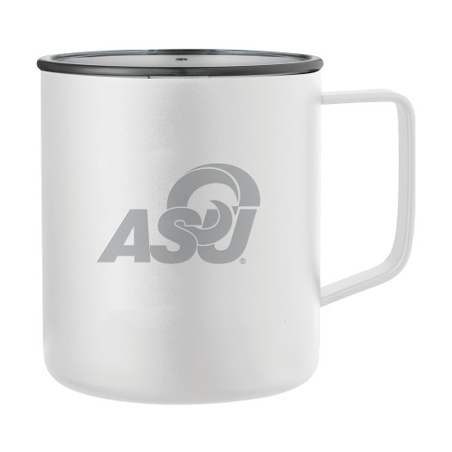  Rover Camp Vacuum Insulated White Mug 14oz - ASU Logo  Engraved